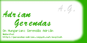 adrian gerendas business card
